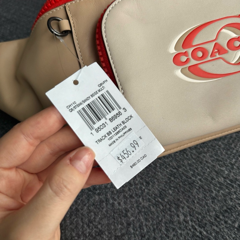 Coach Tan and Red Men’s Bag - Picture 6 of 7
